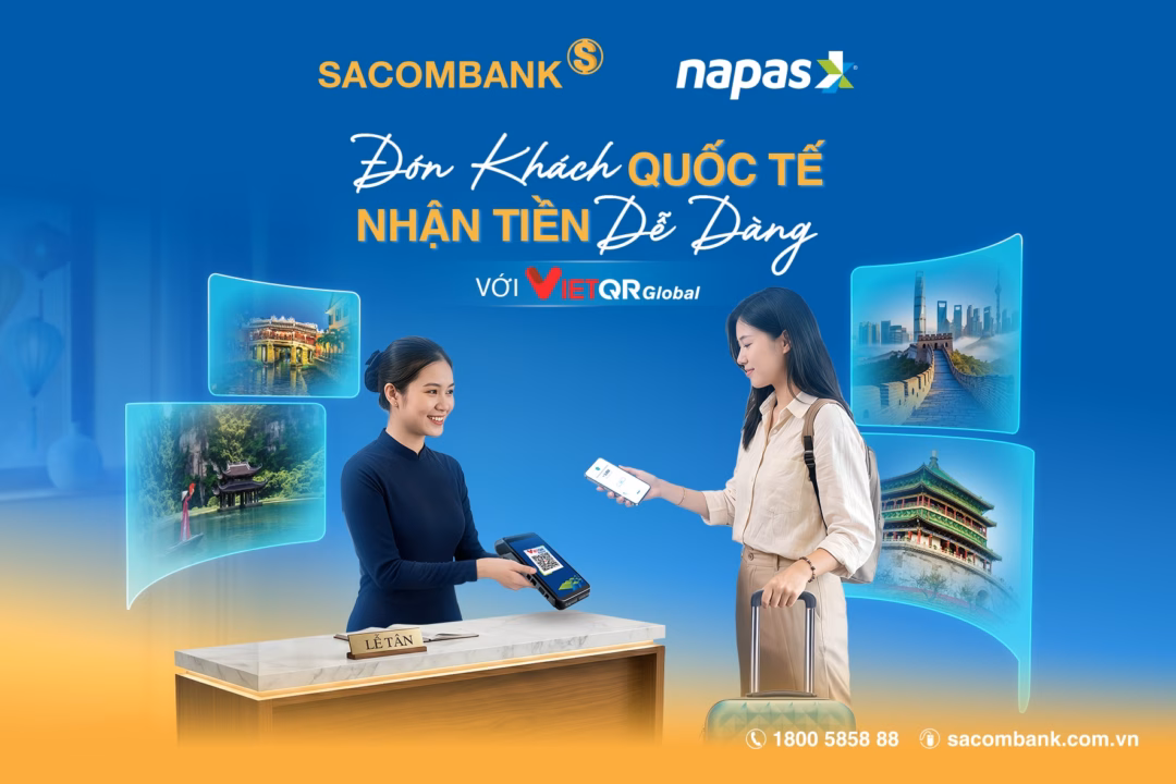 Sacombank kết nối thanh toán VIETQRGlobal với Hàn Quốc
