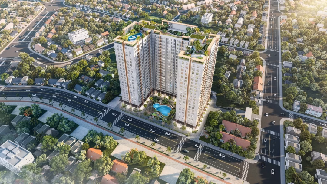 Tòa căn hộ Tecco Felice Homes với thiết kế hiện đại, tối ưu không gian sống.