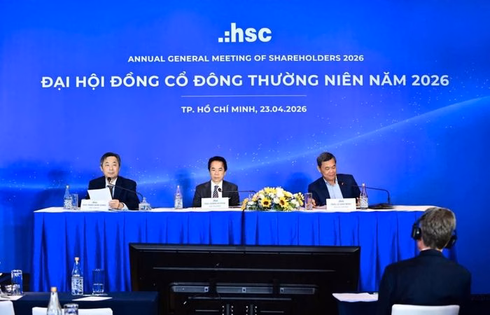 Đại hội đồng cổ đông thường niên năm 2026 của Chứng khoán HSC diễn ra ngày 23/4.