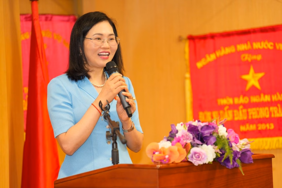 Đồng chí Lê Thị Thúy Sen phát biểu tại hội nghị