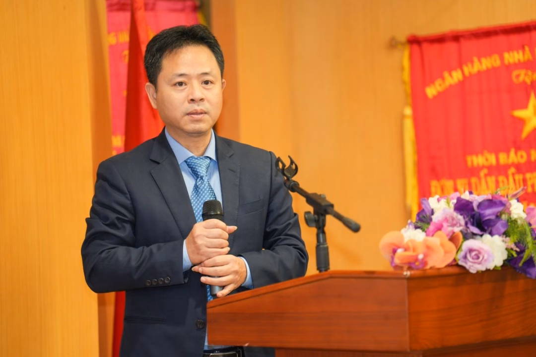 Đồng chí Nguyễn Xuân Hải phát biểu nhận nhiệm vụ